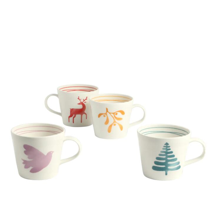 Royal Doulton 1815 Set Of 4 Christmas Mugs 400ml
