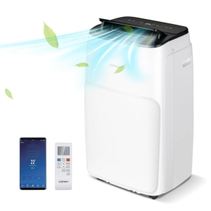 Costway5 IN 1 Portable Air Conditioner 12000 BTU AC with App Control and 24H Timer