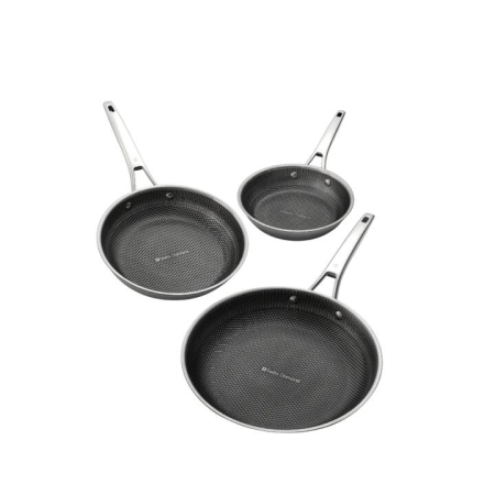 Swiss Diamond DLX Clad 3 Piece Ceramic Non Stick Frypan Set