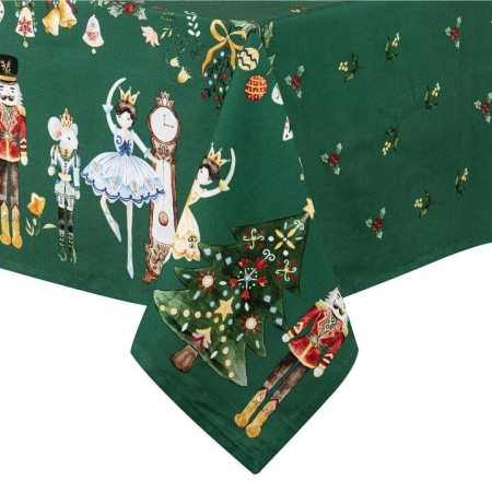 Ashdene Christmas Wonderland Tablecloth Green-150x300cm