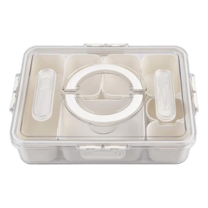 Alfresco Lane Rectangular 7 Compartment Grazing Box with Carry Handles