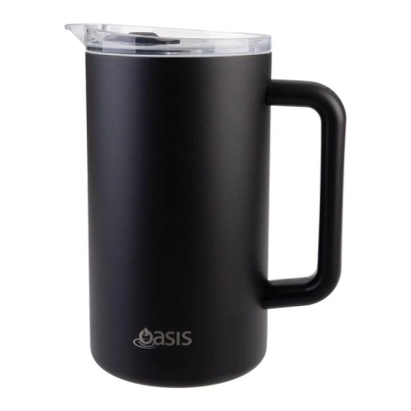 Oasis Ceramic Lined Stainless Steel Triple Wall Insulated Water Pitcher