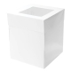 Cake Box 10in Tall Square - 8 x 8 Size 20x20cm in White by Mondo-White