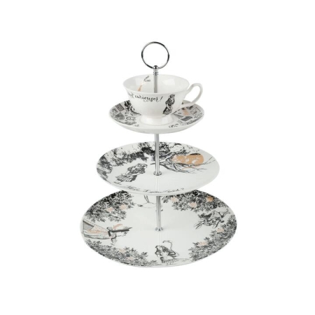 Mikasa x V&A Alice In Wonderland 3 Tier Cake Stand
