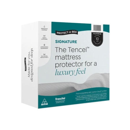 Protect-A-Bed Signature Tencel Jacquard Mattress Protector-Double
