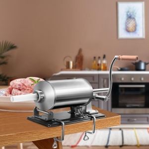Costway4.8L Stainless Steel Sausage Stuffer Maker Meat Filler Commercial