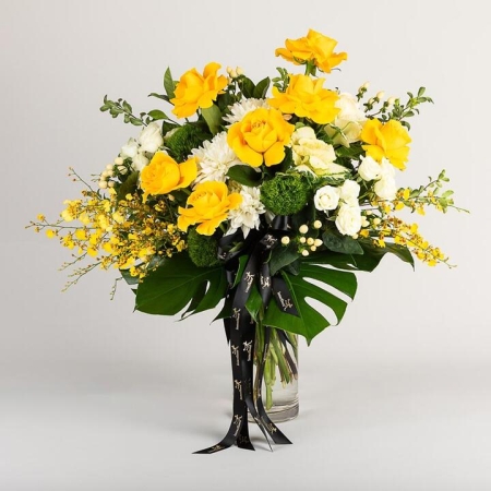 Yellow Flower Vase Arrangement | Interflora | Online Florist and Flower Delivery Across Australia