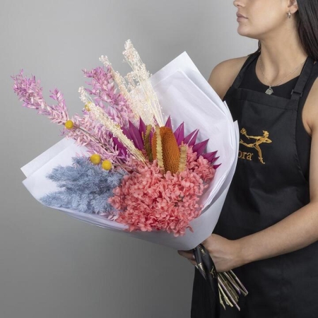 Dried Bright Bouquet | Interflora | Online Florist and Flower Delivery Across Australia