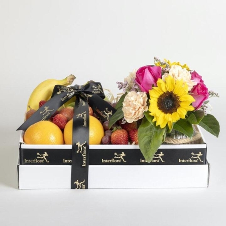 Gift Hamper with Seasonal Fruit & Fresh Flowers | Interflora | Online Florist and Flower Delivery Across Australia
