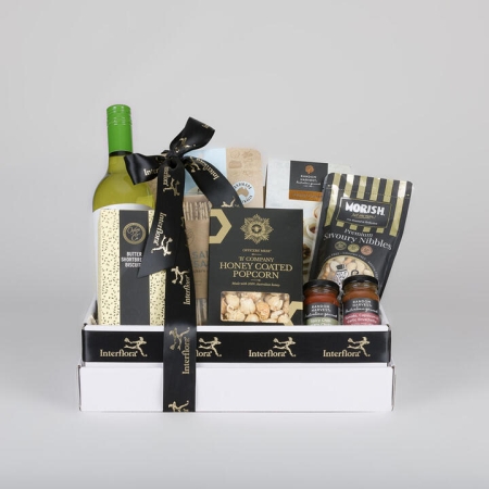 White Wine and Gourmet Treats Hamper | Interflora | Online Florist and Flower Delivery Across Australia