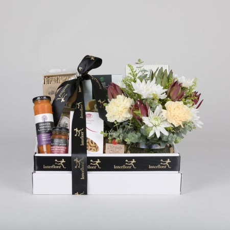 Savoury Hamper with Flowers | Interflora | Online Florist and Flower Delivery Across Australia