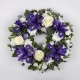Rose & Iris Funeral Wreath | Interflora | Online Florist and Flower Delivery Across Australia
