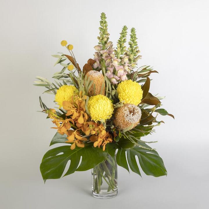 Yellow & Orange Vase Arrangement | Interflora | Online Florist and Flower Delivery Across Australia