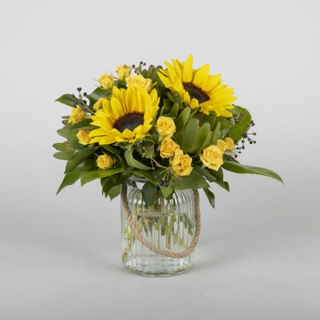 Sunflower Bouquet in Glass Jar | Interflora | Online Florist and Flower Delivery Across Australia