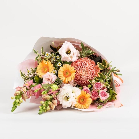 Orange & Pink Bouquet | Interflora | Online Florist and Flower Delivery Across Australia