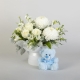 White Flower Arrangement With Teddy Bear | Interflora | Online Florist and Flower Delivery Across Australia