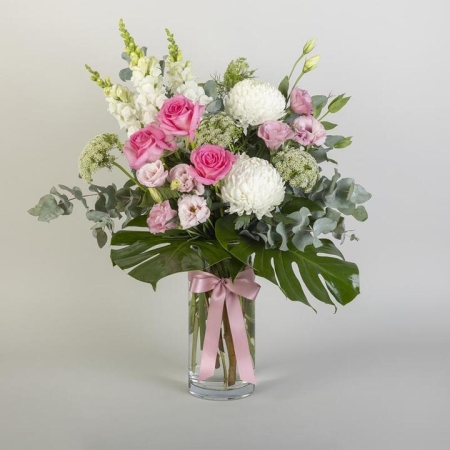 Pink & White Flower Vase Arrangement | Interflora | Online Florist and Flower Delivery Across Australia