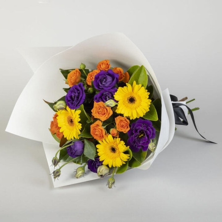 Colourful Gerbera & Rose Bouquet | Interflora | Online Florist and Flower Delivery Across Australia