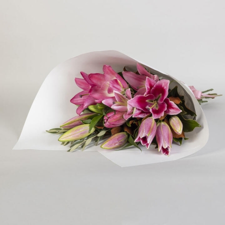 Pink Oriental Lily Bouquet | Interflora | Online Florist and Flower Delivery Across Australia