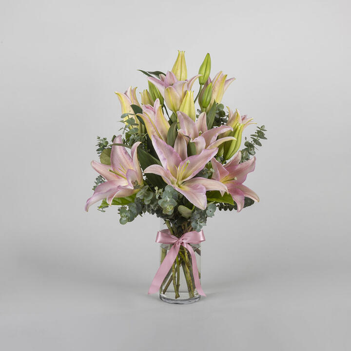 Pink Lily Vase Arrangement | Interflora | Online Florist and Flower Delivery Across Australia