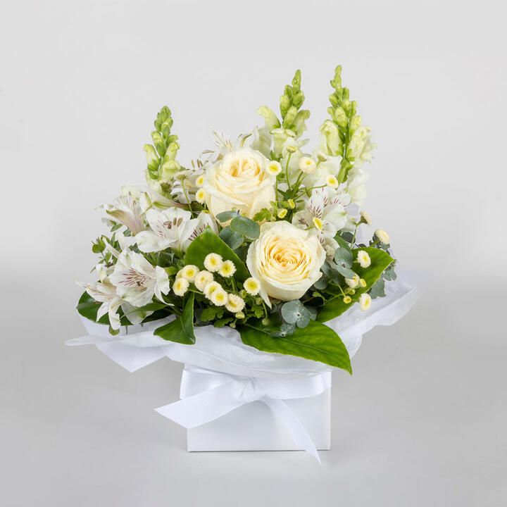 Rose & Snapdragon Posy in Mini Box | Interflora | Online Florist and Flower Delivery Across Australia
