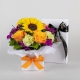 Sunflower and Rose Posy in Mini Box with Chocolates | Interflora | Online Florist and Flower Delivery Across Australia