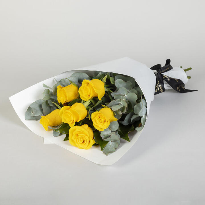 6 Yellow Rose Bouquet | Interflora | Online Florist and Flower Delivery Across Australia