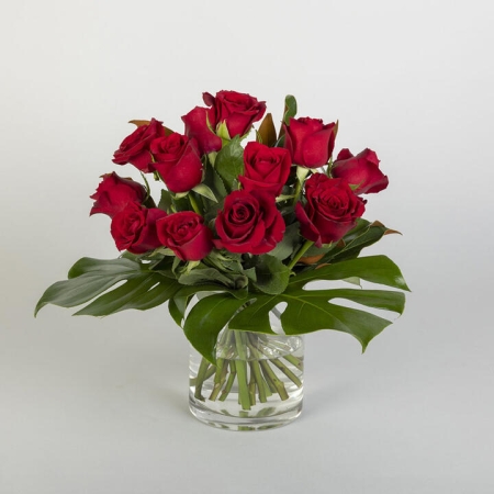 12 Red Rose Bouquet in Vase | Interflora | Online Florist and Flower Delivery Across Australia
