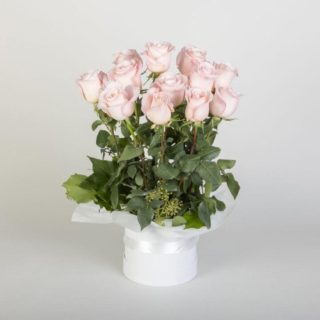 12 Pink Rose Box Arrangement | Interflora | Online Florist and Flower Delivery Across Australia