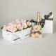 12 Pink Roses in Presentation Box with Chocolates