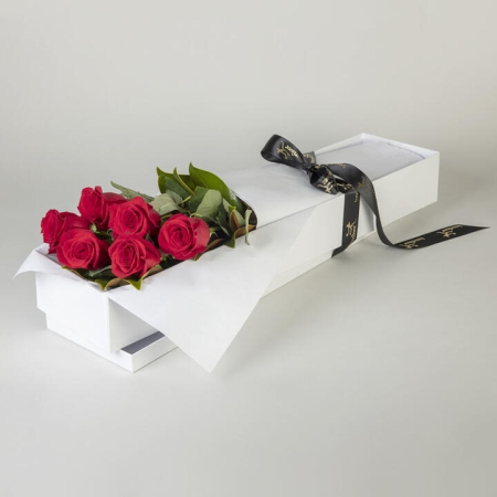 6 Red Roses in Presentation Box | Interflora | Online Florist and Flower Delivery Across Australia