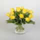 12 Yellow Rose Bouquet in Vase | Interflora | Online Florist and Flower Delivery Across Australia