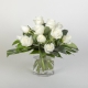 12 White Rose Bouquet in Vase | Interflora | Online Florist and Flower Delivery Across Australia