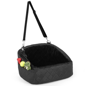 CostwayDog Car Seat for Small and Medium Pets Soft Travel Dog Booster Seat-Black