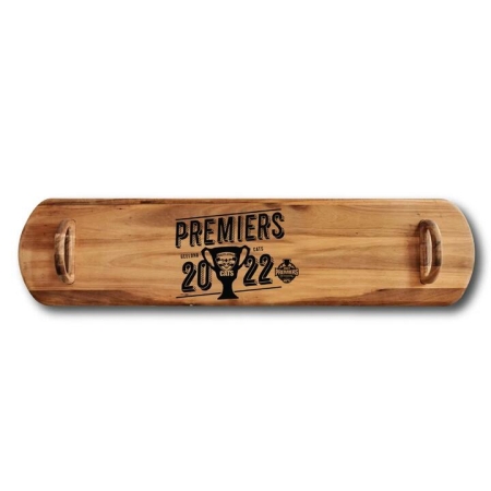 Acacia Tapas Serving Plank 1m Geelong Grand Final Cup by Alex Liddy