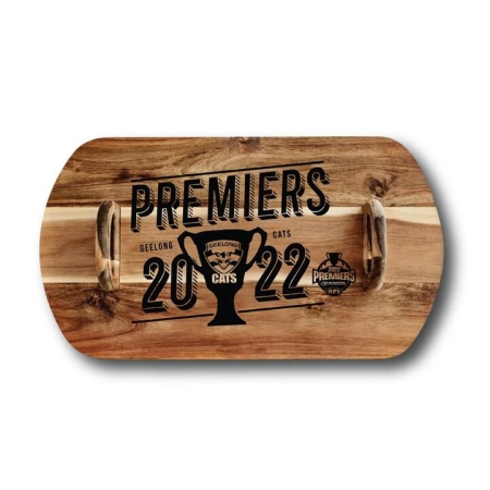 Acacia Serving Plank Geelong Grand Final Cup Size 60X33cm by Alex Liddy