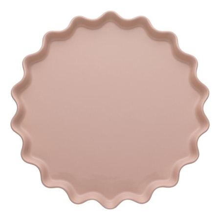 Ecology Ruffle Round Platter 32cm Pink Salt