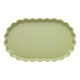 Ecology Ruffle Oval Serving Bowl 35x22cm Ginko