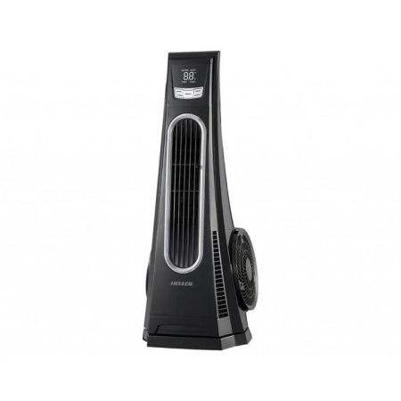 Turbo Tower Fan with Remote Size 29X31X76cm by Heller