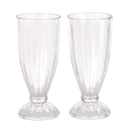 Davis & Waddell Betty Set of 2 Milkshake Glasses 350ml