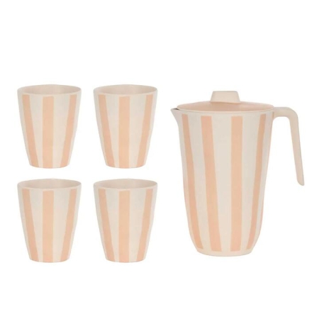 Davis & Waddell Saltara Bamboo Jug & Tumbler Set