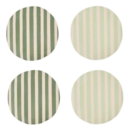Davis & Waddell Saltara Set of 4 Bamboo Dinner Plates