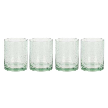 Davis & Waddell Saltara Set of 4 Bubble Glass Tumblers 350ml