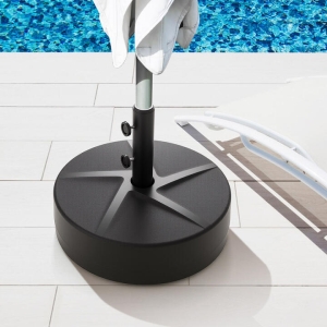 CostwayPatio Umbrella Base 40kg Capacity Water and Sand Fillable Umbrella Stand-Black