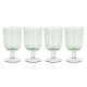 Davis & Waddell Saltara Set Of 4 Bubble Glass Goblets 330ml