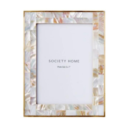Society Home Mother Of Pearl Inlay Photo Frame-4x6 inch