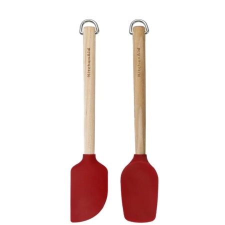 KitchenAid Set Of 2 Birchwood Mini Spatulas