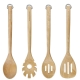 KitchenAid Set Of 4 Birchwood Utensils