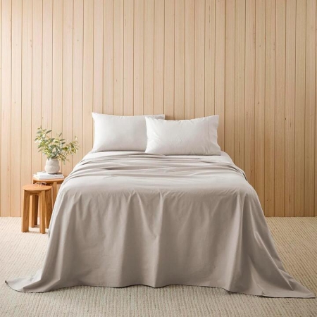 MyHouse Cotton Linen Sheet Set-Double