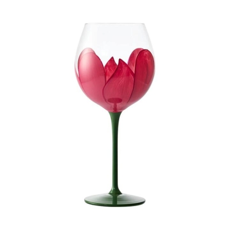 Fleur & Field Set Of 2 Wine Glasses